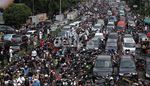 Jenazah Uje Tiba di TPU Karet Tengsin Macet
