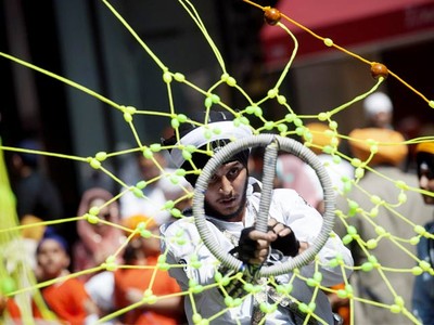 Warga India Beraksi di Tengah New York