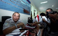Ketua KNKT Tatang Kurniadi memberikan penjelasan terkait hasil investigasi insiden tabrakan kapal Bahuga Jaya vs Norgha Cathinka.