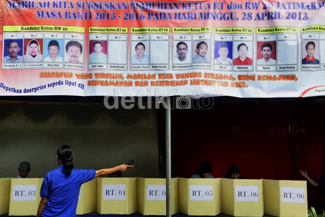 Hebohnya Warga Ikuti Pilkada RT-RW