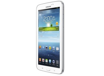 Untuk kamera utama, Tab 3 mengusung kemampuan 3 megapiksel di bagian belakang, dan 1,3 megapiksel di bagian depan sebagai kamera tambahan. Tablet ini berjalan dengan sistem operasi Android 4.1 Jelly Bean. (kredit foto: Samsung)