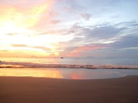 Pantai dengan pasir dan ombak yang lembut menjadi banyak pilihan untuk liburan. Nah, pantai ini pun memiliki kedua kelebihan tersebut (Shafa/detikTravel)