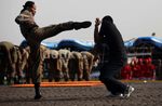 Satpol PP Unjuk Kebolehan Bela Diri