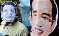 Aksi teatrikal tersebut berlangsung tertib.