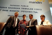 Pertumbuhan kredit terjadi di seluruh segmen bisnis, terutama pada sektor mikro, kecil dan menengah. Pada segmen mikro terjadi peningkatan penyaluran kredit sebesar 58,1% dari Rp 13,1 triliun menjadi Rp 20,7 triliun di triwulan I 2013.