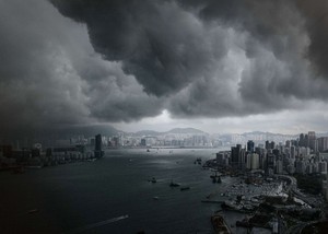 Seram! Langit di Hong Kong Seperti Kiamat