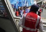 Thamrin Dikuasi Buruh, Busway Lumpuh