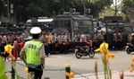 Polisi Full Team Berjaga di Bundaran HI