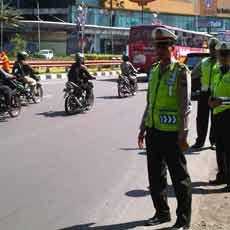 May Day, Arus Lalu Lintas di Jalur Protokol Kota Pahlawan Masih Lancar