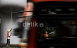 Tiang Jembatan Layang Dipercantik