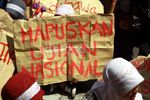 Aksi Peringati Hardiknas di Yogyakarta