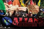Aksi Peringati Hardiknas di Yogyakarta