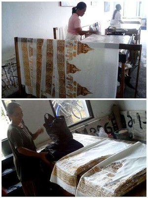 Dusun Gendingan, Pabrik Batik Bergambar Borobudur