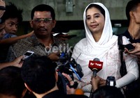 Ayu menegaskan sama sekali tidak pernah menerima uang dari Ahmad Fathanah. Lamhot Aritonang/detikFoto.