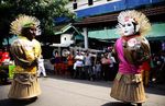 Ondel-ondel Demo Tolak MRT Layang
