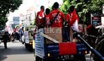 Ondel-ondel Demo Tolak MRT Layang