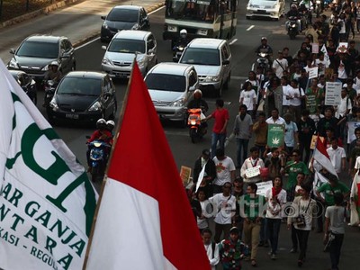Ada Demo Legalisasi Ganja, Thamrin Macet
