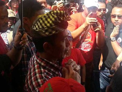 Jokowi Jadi Jurkam di Bali