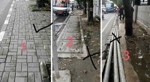 Trotoar di Kawasan Kuningan Pun Tak Lagi Nyaman & Aman