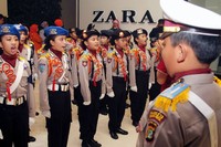 Polisi Cilik ini merupakan binaan Polresta Bekasi. (Gus Mun)