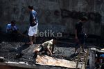 Puing-puing Kebakaran di Kampung Pulo Dibersihkan