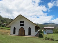 Inilah gereja tempat warga Distrik Maima beribadat. Salah seorang warga setempat berkata, Minggu pagi adalah waktunya warga Distrik Maima mengunjungi gereja (Sastri/detikTravel)