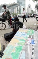 Melukis Tugu Selamat Datang