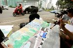 Melukis Tugu Selamat Datang
