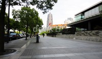 Kondisi pedestrian di Shanghai terlihat bersih.