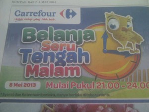 Obral Barang Hingga 50%, Carrefour Tak Takut Rugi