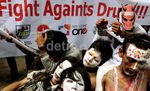 Demo Anti Narkoba di Kedubes Belanda