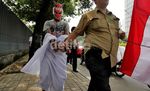 Demo Anti Narkoba di Kedubes Belanda