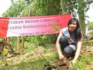 Komunitas Motor Honda Peduli Ciliwung