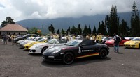 Cuaca cerah di Bali menambah serunya turing PCI di Bali.
