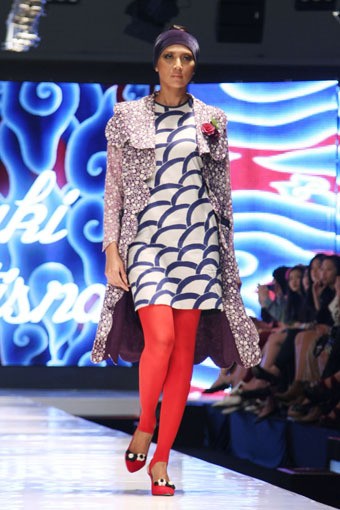 Jakarta, Indonesia - 13 Mei. Yongki Budisutisna. Jakarta Fashion & Food Festival 2013 at Grand Ballroom Harris Hotel. Kelapa Gading. 13 Mei 2013. Jakarta. [Foto: Mohammad Abduh/Wolipop]