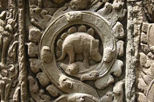 Misterius! Ada Relief Dinosaurus di Candi Angkor Wat