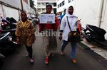 Warga Muara Baru Demo Soal Penggusuran Waduk Pluit