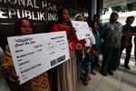 Warga Muara Baru Demo Soal Penggusuran Waduk Pluit