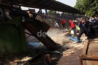 Nantinya lahan tersebut akan digunakan untuk tempat parkir.