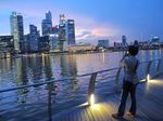 Sunset Keren di Singapura Ada di Marina Bay