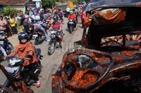 Korban tewas adalah sopir mobil Pikap. Arbi Anugrah/detikFoto.