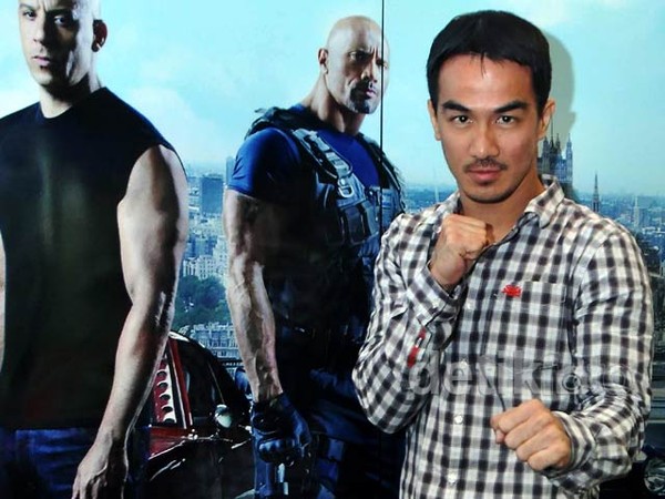 Joe Taslim di Press Screening Fast & Furious 6