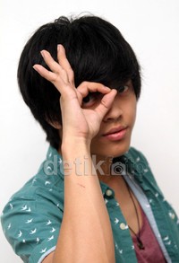 Imutnya pose Bisma. Gus Mun/detikHOT.