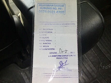 dari jalan samsat surat Sementara STNK Ditilang, Samsat: Usah Tak Khawatir Sah!