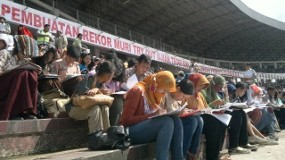 Ujian Tulis SIM Polres Sidoarjo Pecahkan Rekor MURI