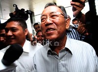 Dada tak mau berkomentar banyak, termasuk penggeledahan rumah dia pekan lalu. Lamhot Aritonang/detikFoto.