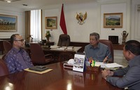 Chatib Basri menjalani  uji kelayakan dan kepatutan. Abror Rizki/Setpres.