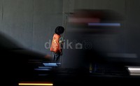 Terowongan ini sebelumnya nampak kusam dan kumuh kini terlihat bersih.