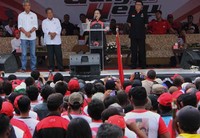 Ketua Umum PDI Perjuangan Megawati Soekarnoputri juga hadir. (GP Center)