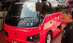 Menristek Jajal Bus Listrik Hevina